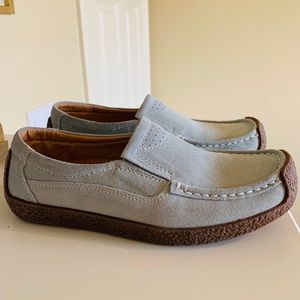 Light blue loafers